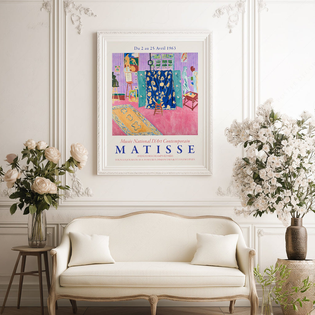Henri Matisse The Pink Studio Exhibition Poster – Modern Wall Art Print