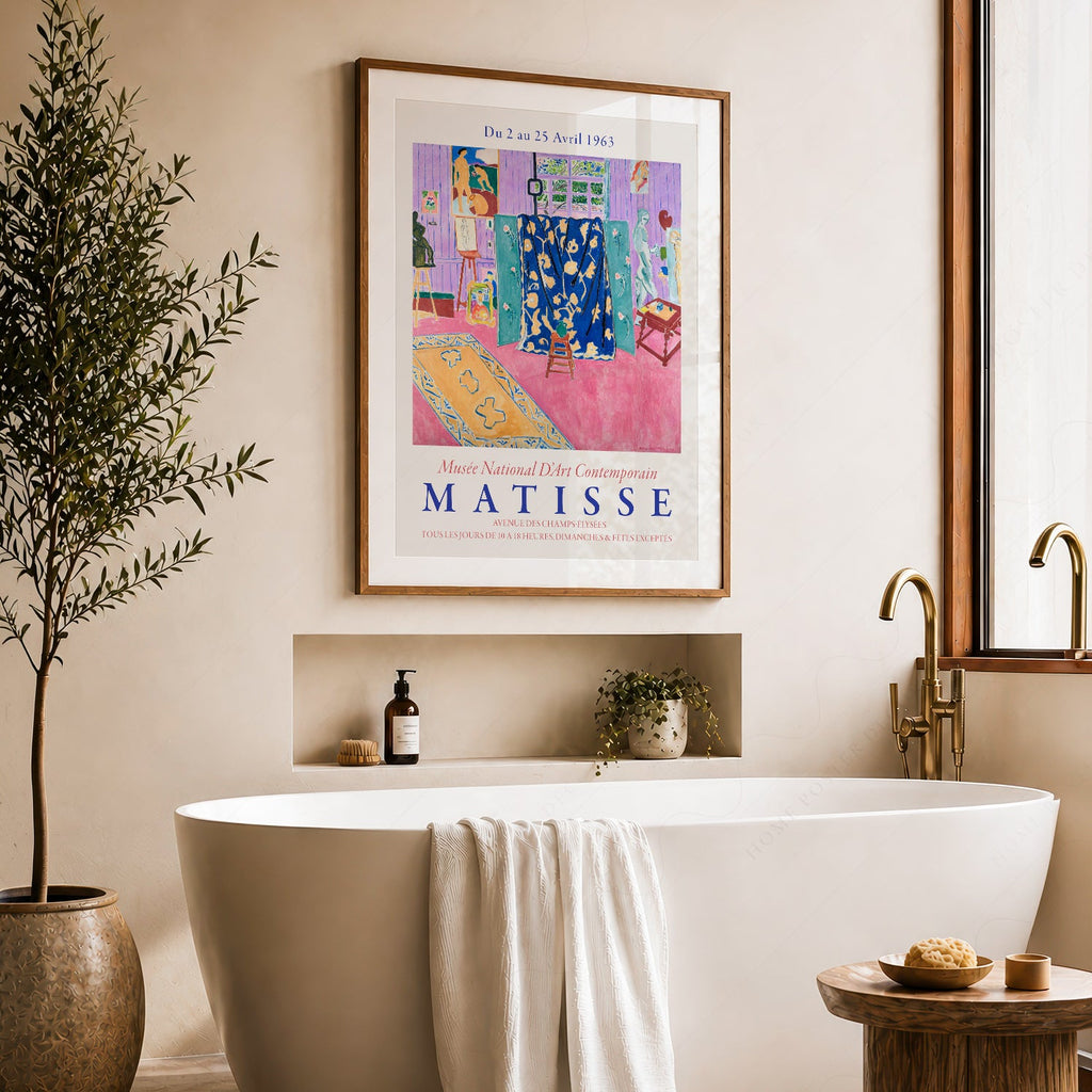 Henri Matisse The Pink Studio Exhibition Poster – Modern Wall Art Print