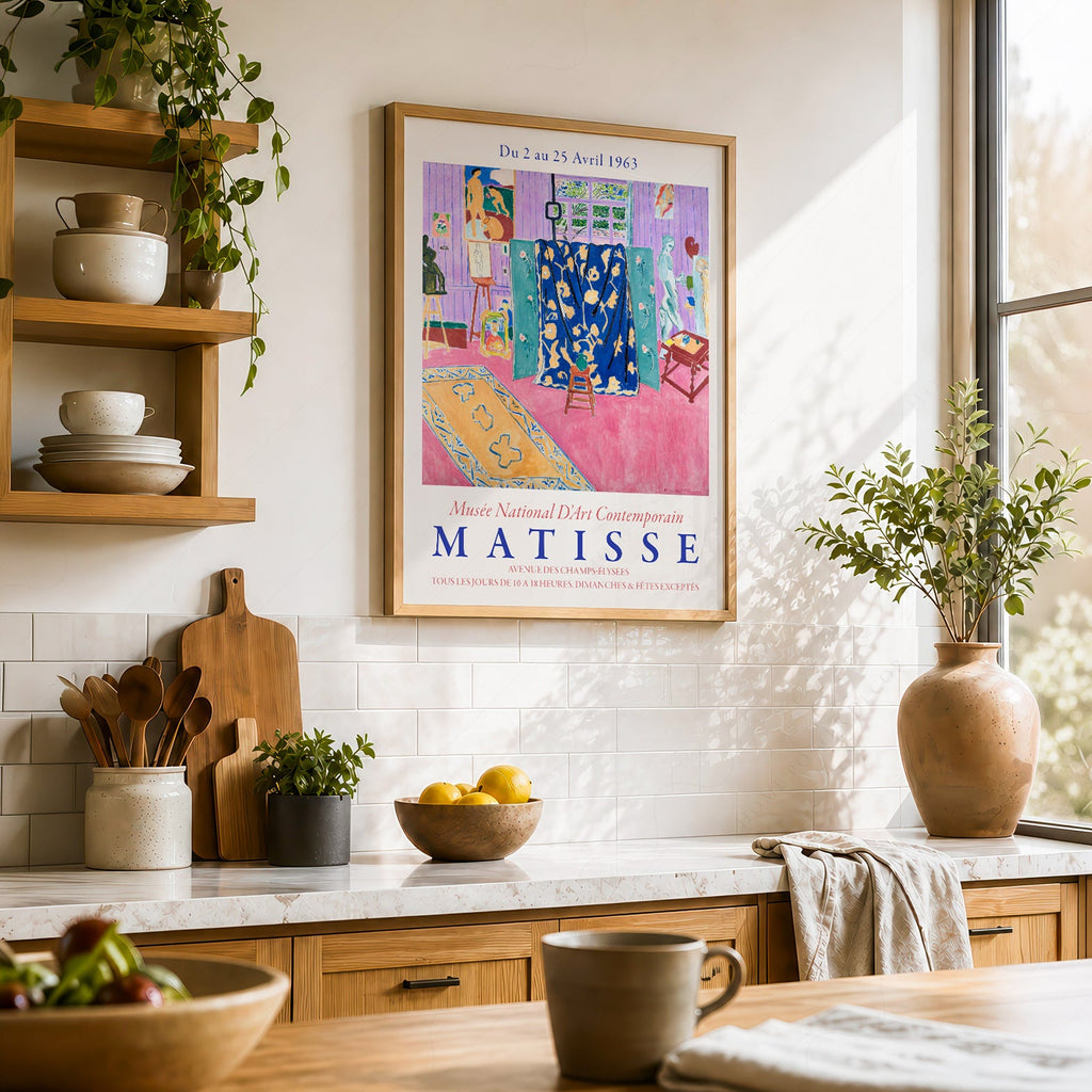 Henri Matisse The Pink Studio Exhibition Poster – Modern Wall Art Print