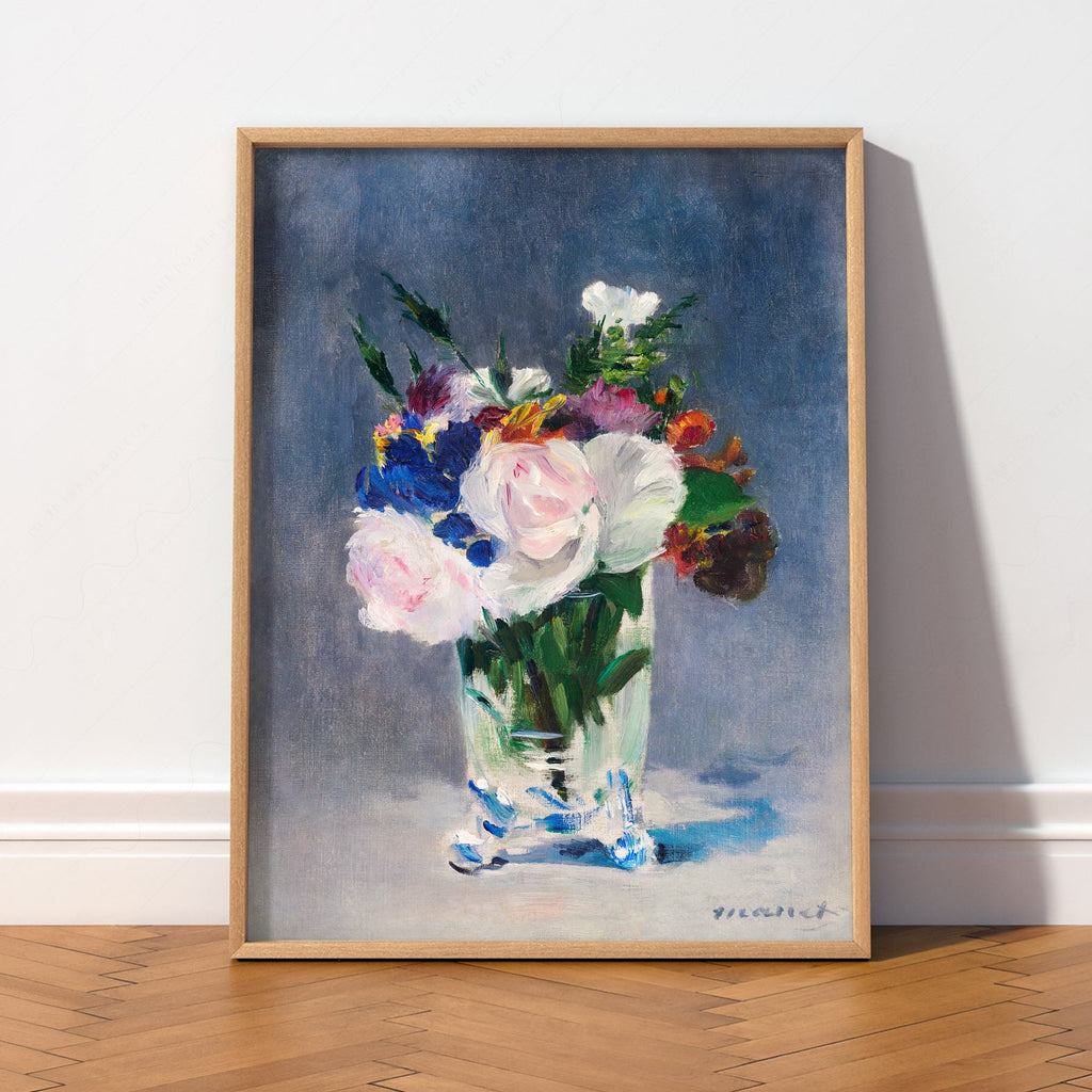 Édouard Manet Flowers in a Crystal Vase Print – Impressionist Wall Art
