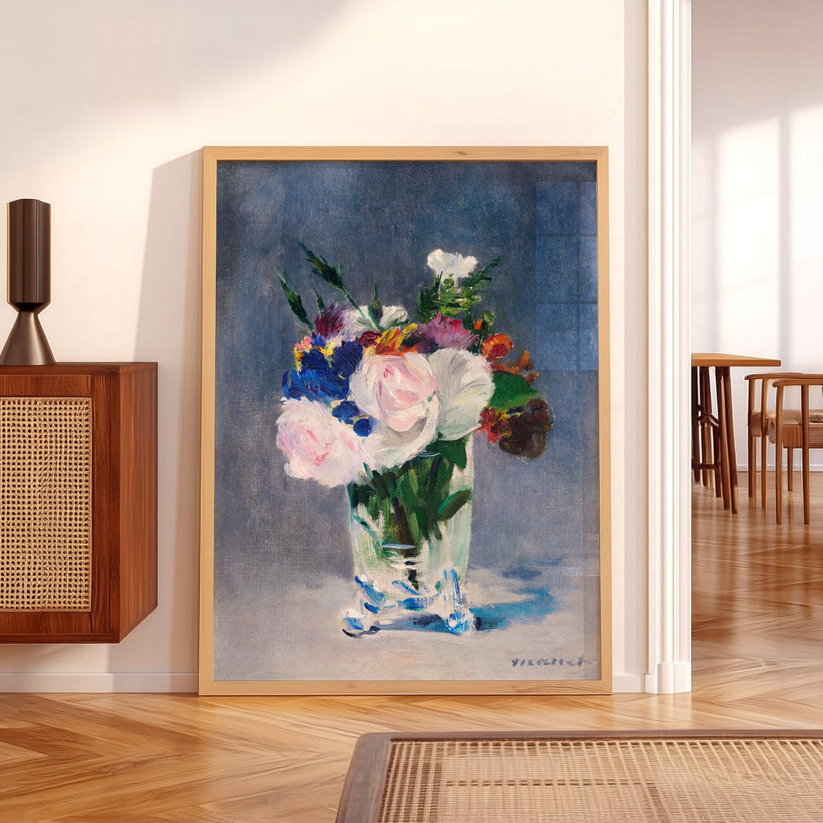 Édouard Manet Flowers in a Crystal Vase Print – Impressionist Wall Art