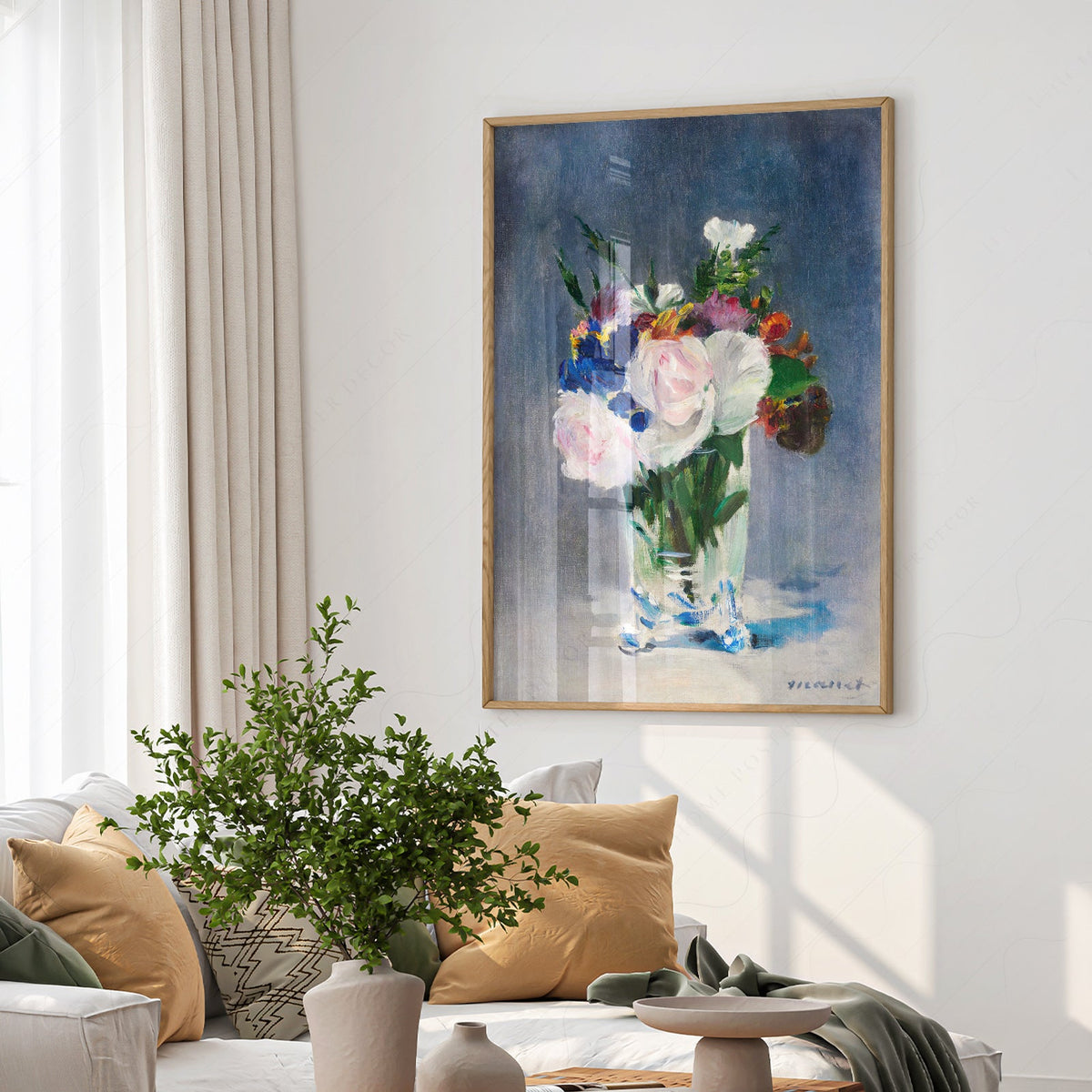 Édouard Manet Flowers in a Crystal Vase Print – Impressionist Wall Art