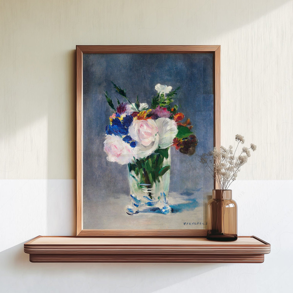 Édouard Manet Flowers in a Crystal Vase Print – Impressionist Wall Art