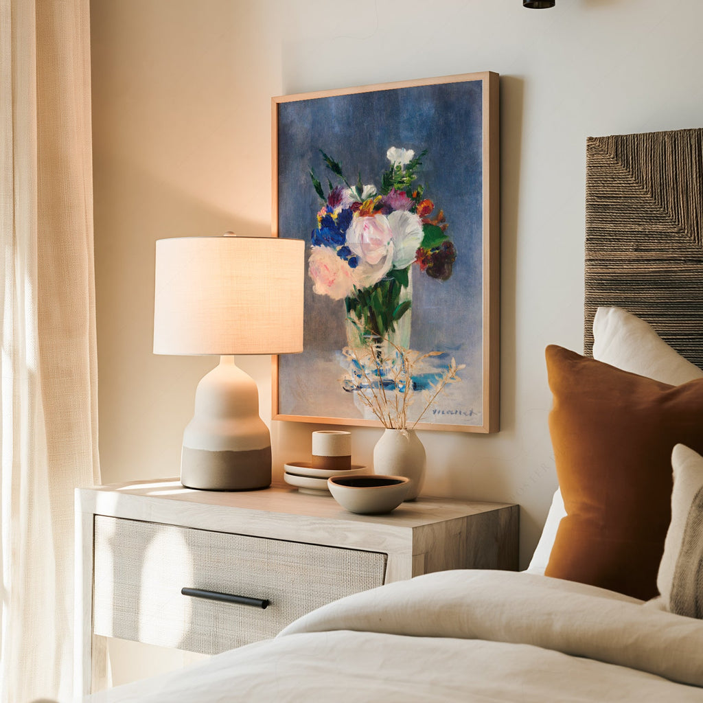 Édouard Manet Flowers in a Crystal Vase Print – Impressionist Wall Art