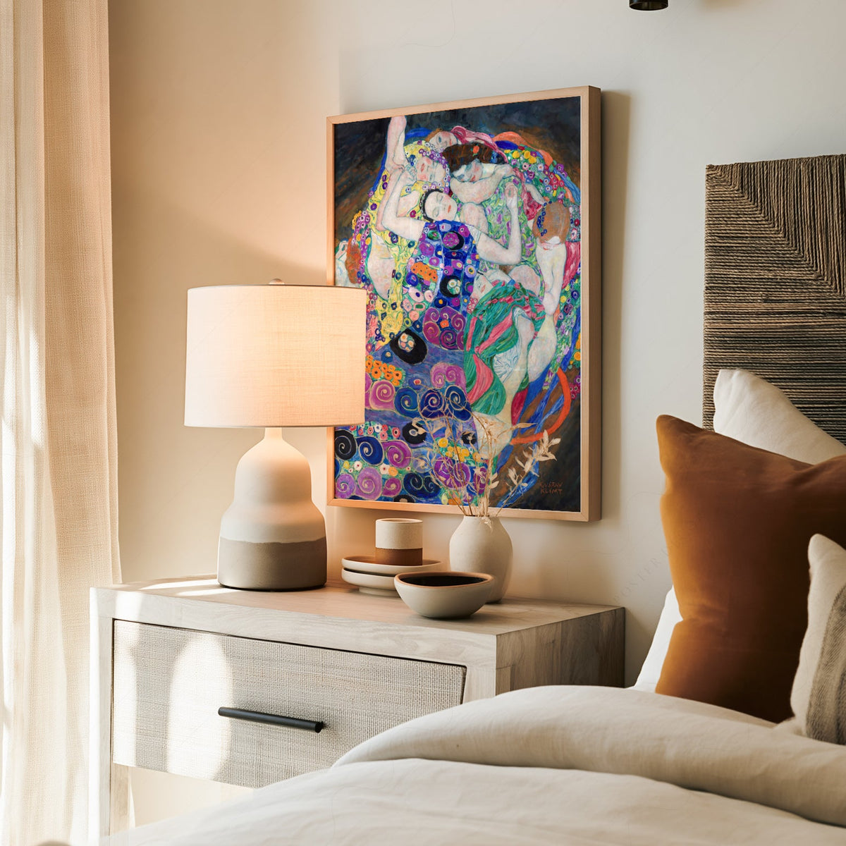 Estampe Gustav Klimt La Vierge – Affiche décorative Art nouveau
