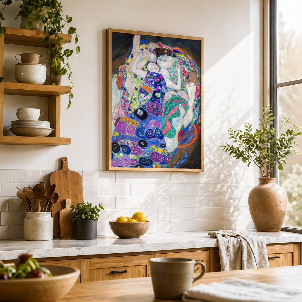Estampe Gustav Klimt La Vierge – Affiche décorative Art nouveau