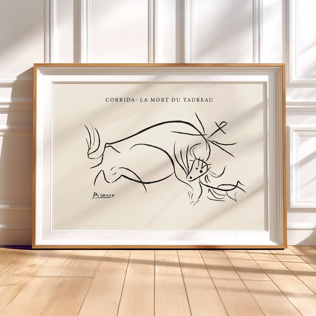 Pablo Picasso Corrida La Mort du Taureau Print – Minimalist Line Art