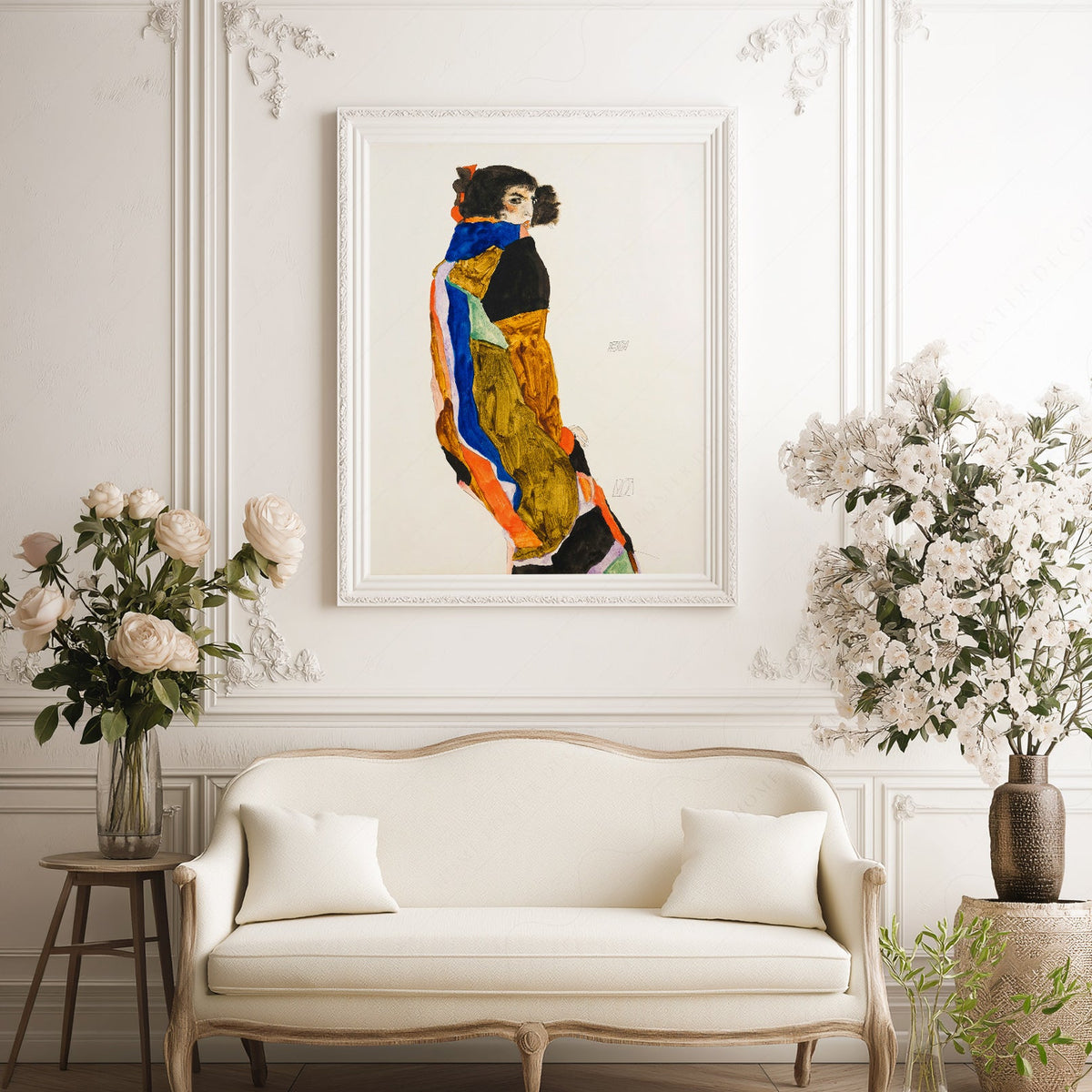Egon Schiele Moa Art Print – Expressionist Figure Wall Art Poster
