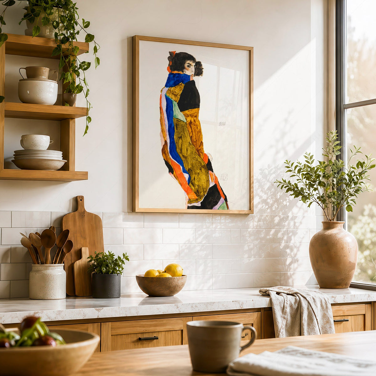 Egon Schiele Moa Art Print – Expressionist Figure Wall Art Poster