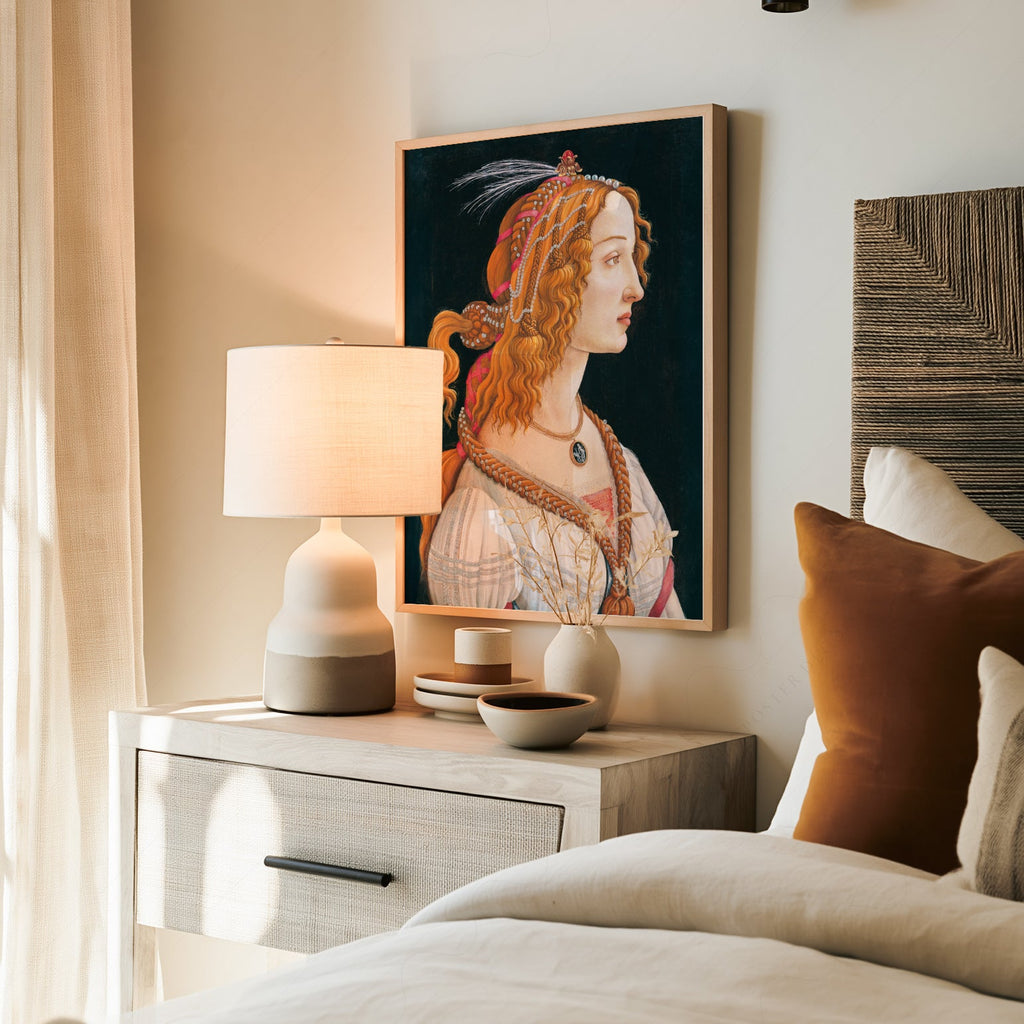 Sandro Botticelli Simonetta Vespucci Portrait Print – Renaissance Wall Art