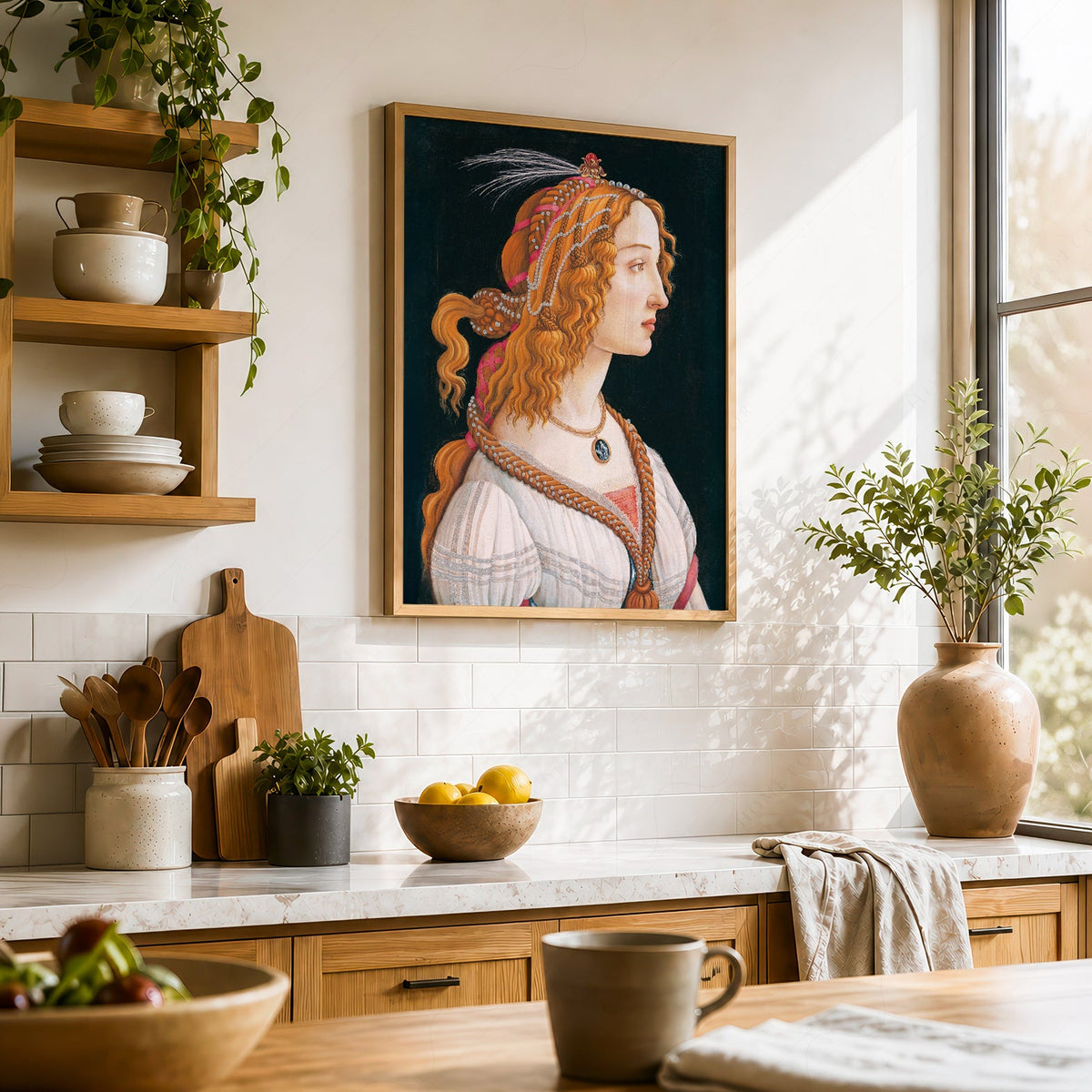 Sandro Botticelli Simonetta Vespucci Portrait Print – Renaissance Wall Art