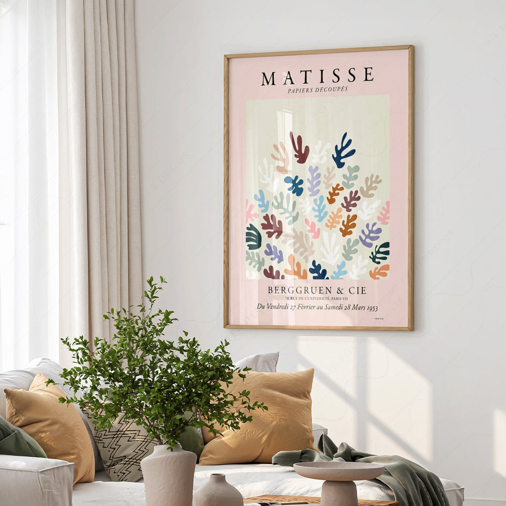 Henri Matisse Papiers Découpés Affiche d'Exposition – Reproduction d'Art Moderne
