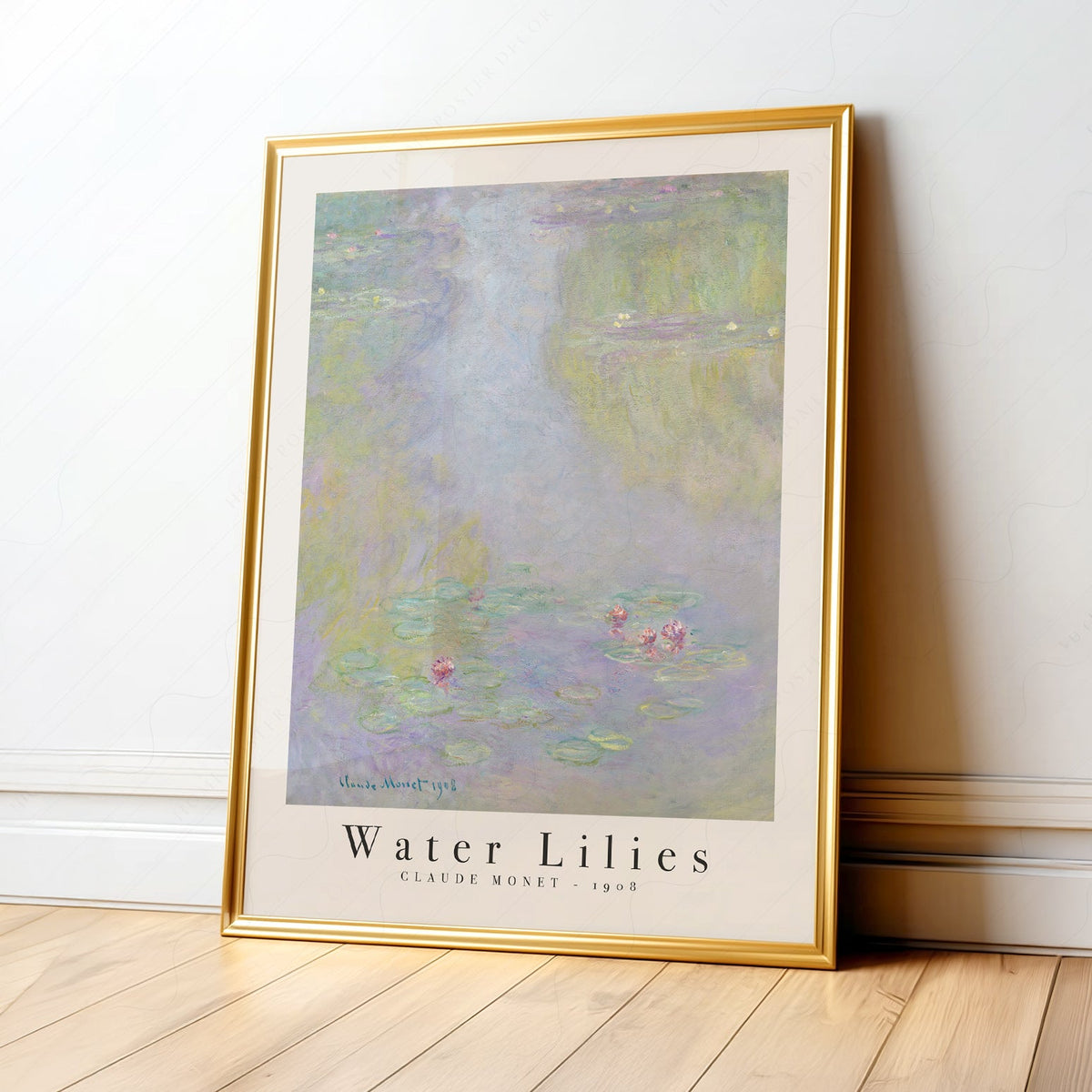 Claude Monet Water Lilies 1908 Art Print – Classic Wall Decor Poster