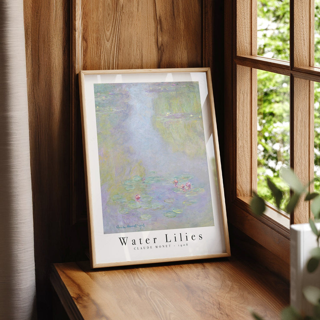 Claude Monet Water Lilies 1908 Art Print – Classic Wall Decor Poster