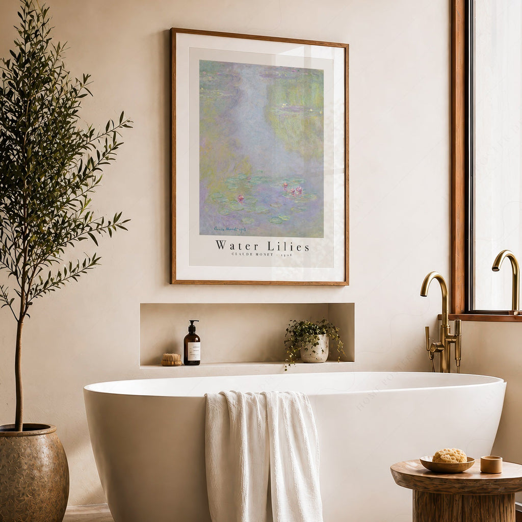 Claude Monet Water Lilies 1908 Art Print – Classic Wall Decor Poster