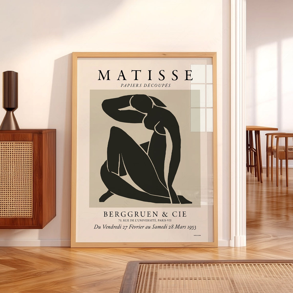 Henri Matisse Nu Bleu Exhibition Poster – Modern Minimalist Wall Art