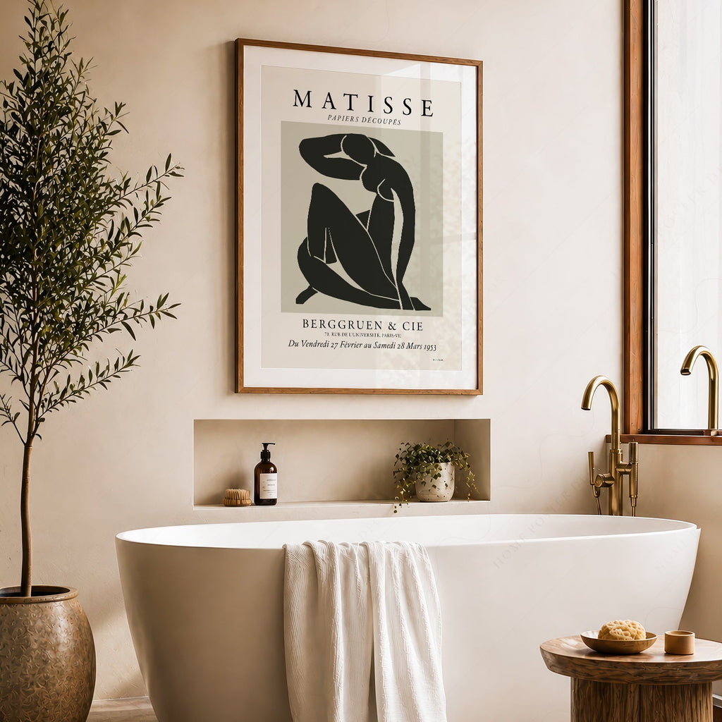 Henri Matisse Nu Bleu Exhibition Poster – Modern Minimalist Wall Art