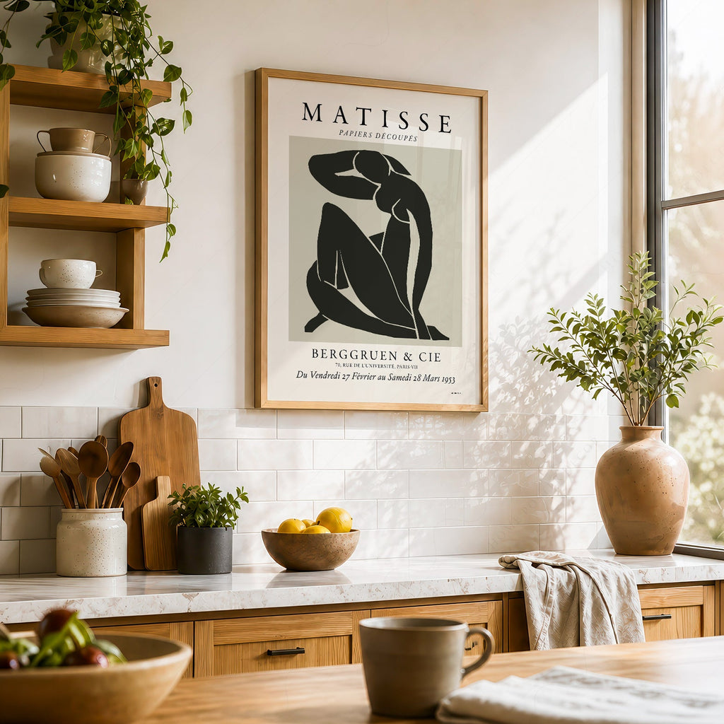 Henri Matisse Nu Bleu Exhibition Poster – Modern Minimalist Wall Art
