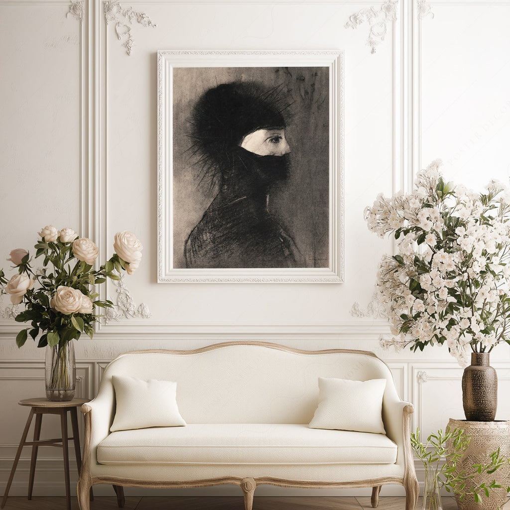 Odilon Redon Armor 1891 Art Print – Dark Symbolist Wall Poster