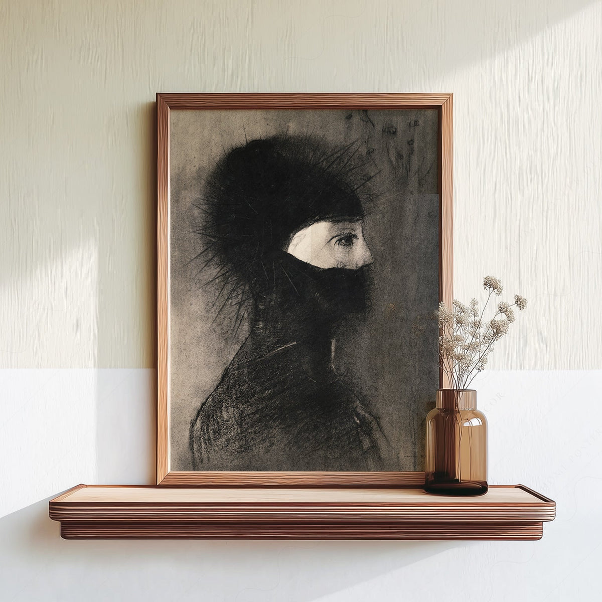 Odilon Redon Armor 1891 Art Print – Dark Symbolist Wall Poster