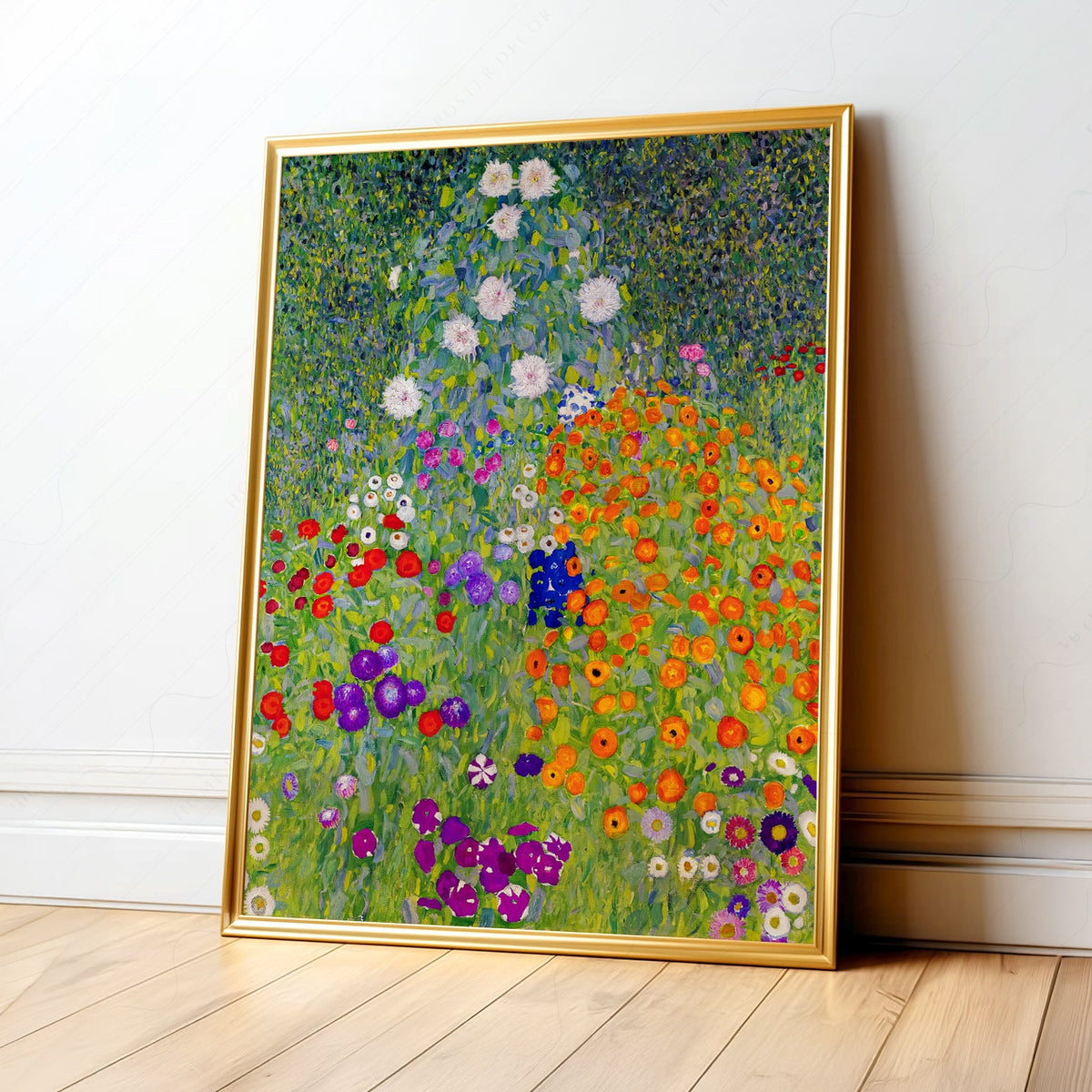 Gustav Klimt Bauerngarten Flower Garden Art Print – Vibrant Wall Decor