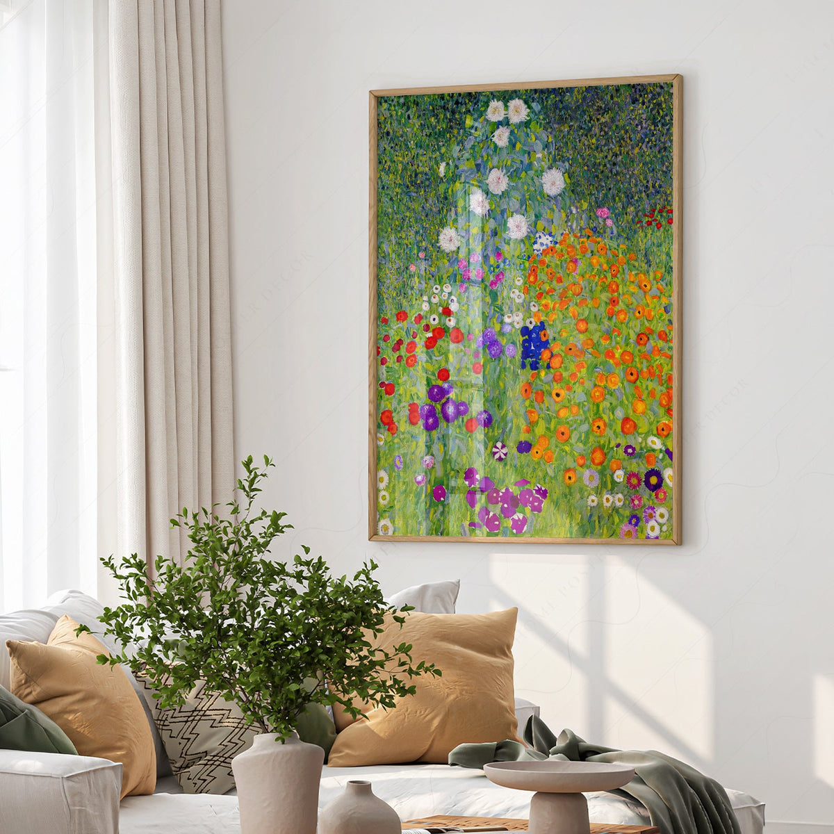 Gustav Klimt Bauerngarten Flower Garden Art Print – Vibrant Wall Decor