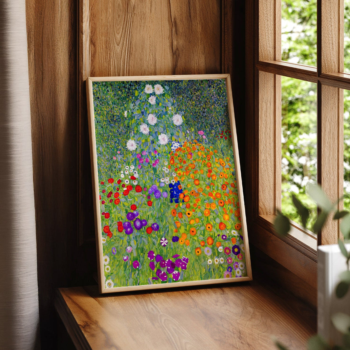 Gustav Klimt Bauerngarten Flower Garden Art Print – Vibrant Wall Decor