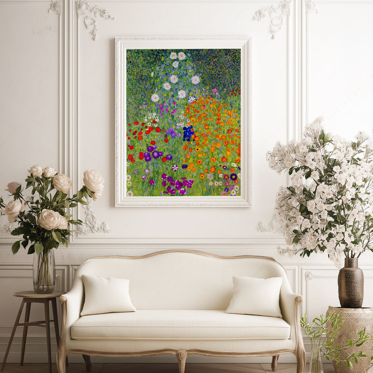 Gustav Klimt Bauerngarten Flower Garden Art Print – Vibrant Wall Decor