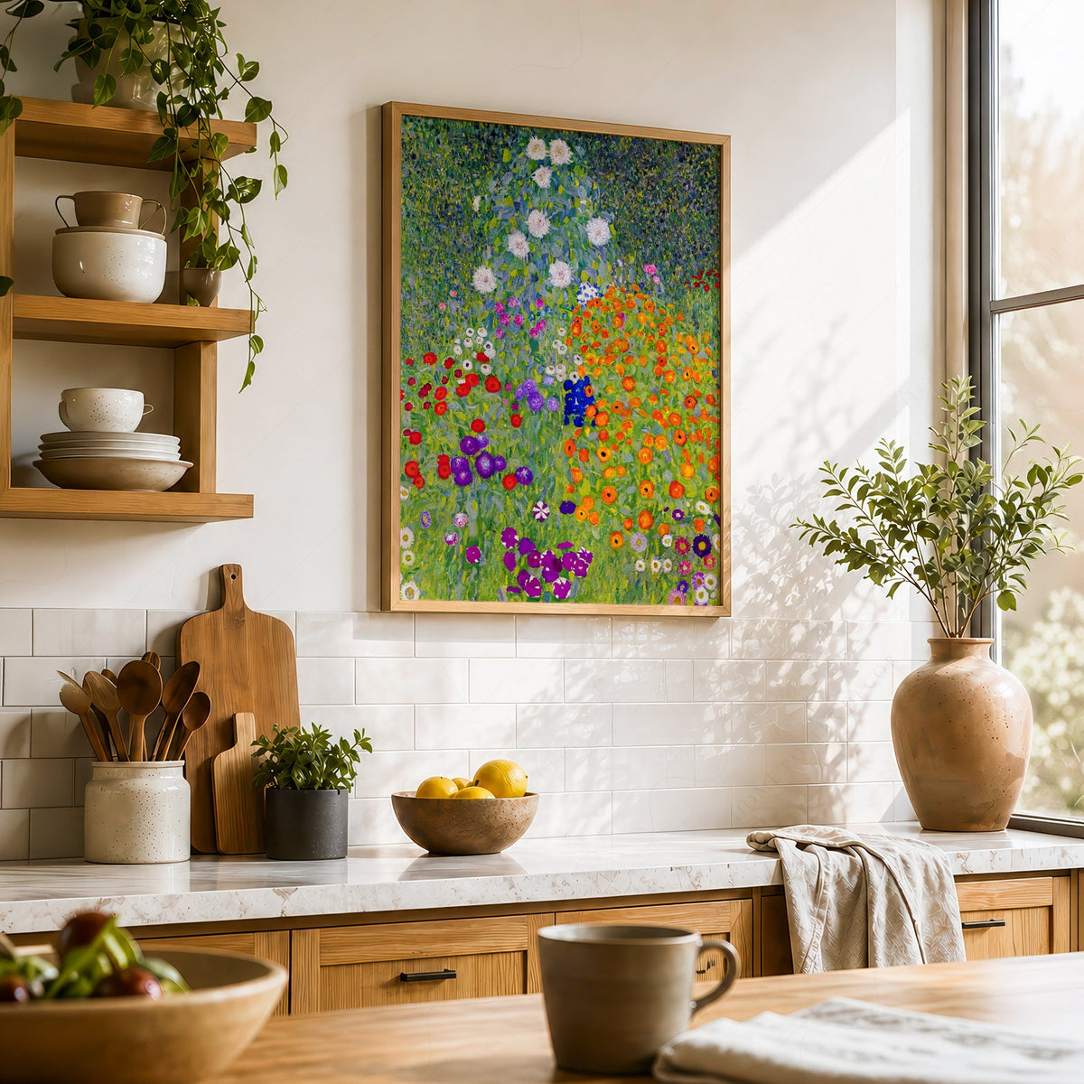 Gustav Klimt Bauerngarten Flower Garden Art Print – Vibrant Wall Decor