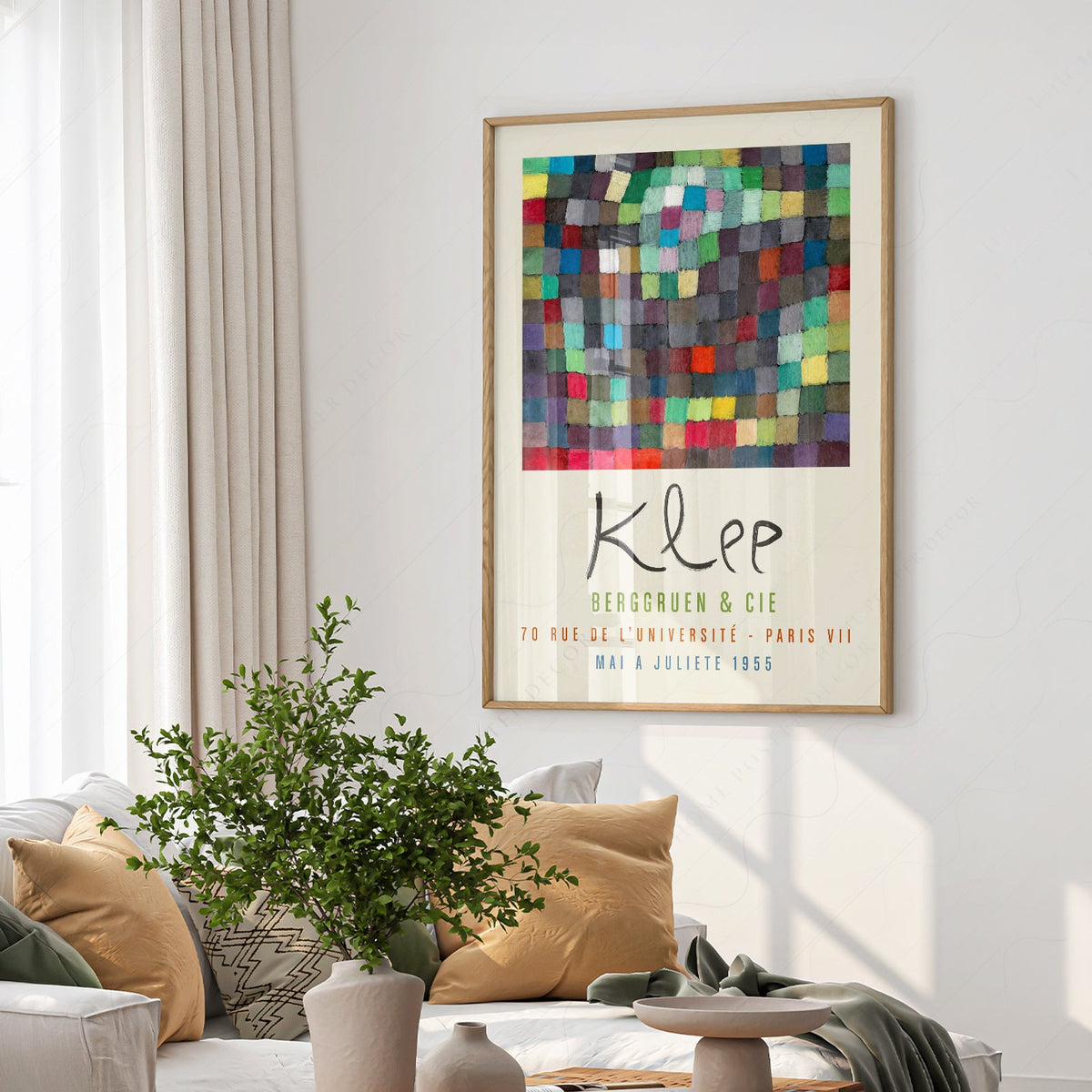 Paul Klee Exhibition Poster Berggruen Paris 1955 – Abstract Wall Art