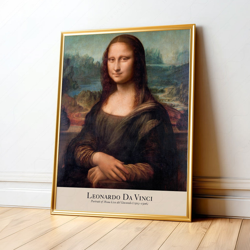 Leonardo da Vinci Mona Lisa Art Print – Renaissance Wall Art Poster