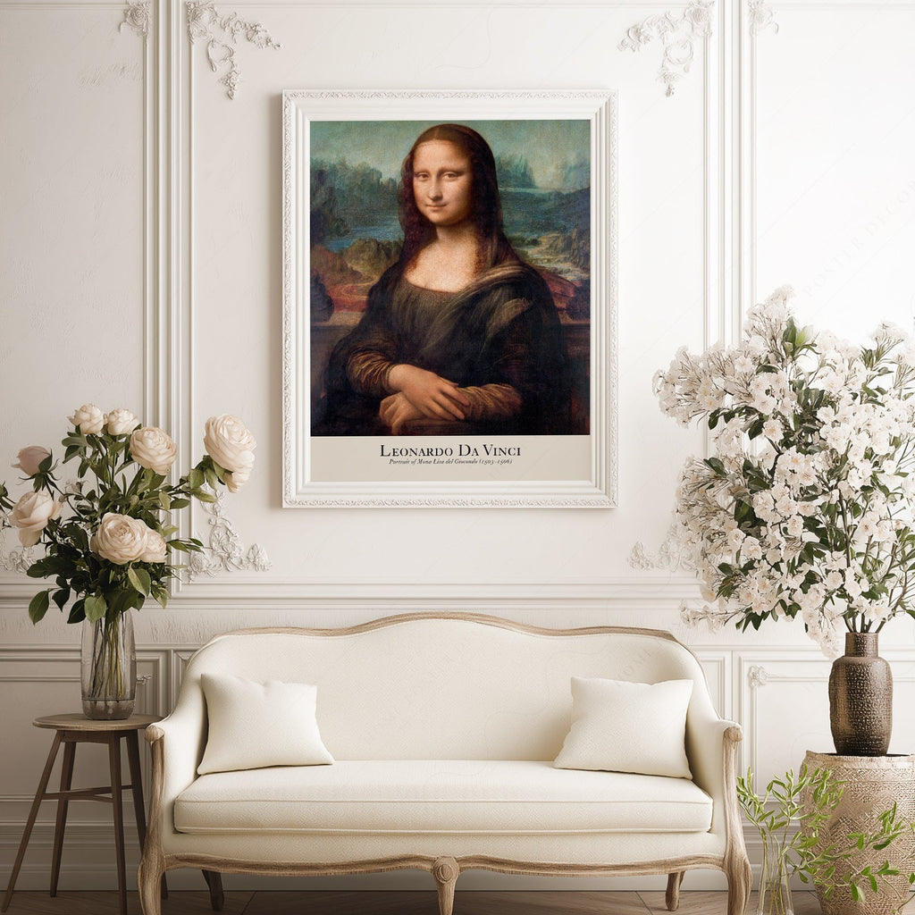 Leonardo da Vinci Mona Lisa Art Print – Renaissance Wall Art Poster