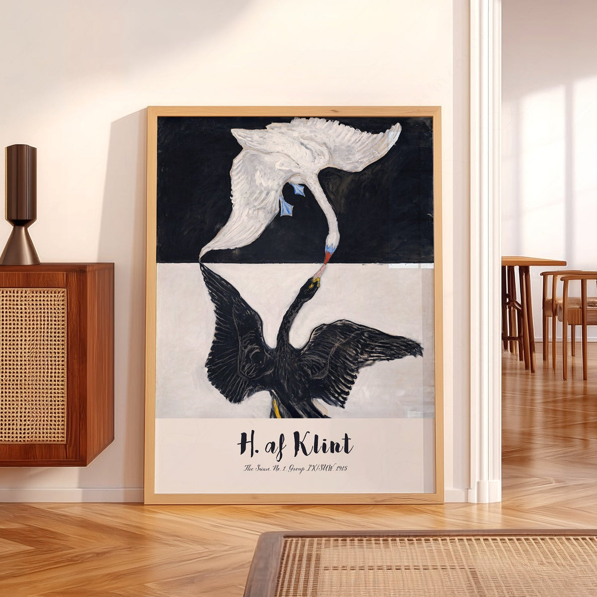 Hilma af Klint The Swan No. 1 Art Print – Abstract Bird Wall Art Poster