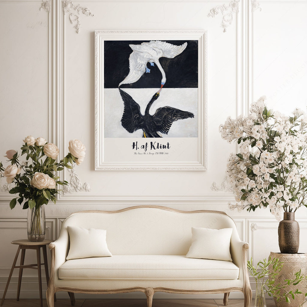 Hilma af Klint The Swan No. 1 Art Print – Abstract Bird Wall Art Poster