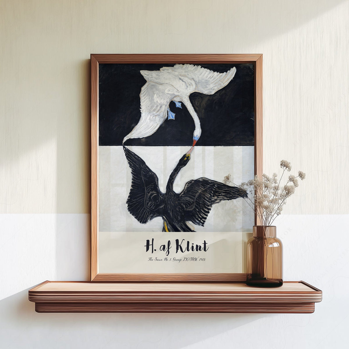 Hilma af Klint The Swan No. 1 Art Print – Abstract Bird Wall Art Poster