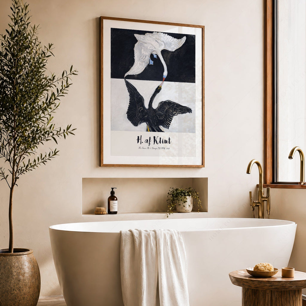 Hilma af Klint The Swan No. 1 Art Print – Abstract Bird Wall Art Poster