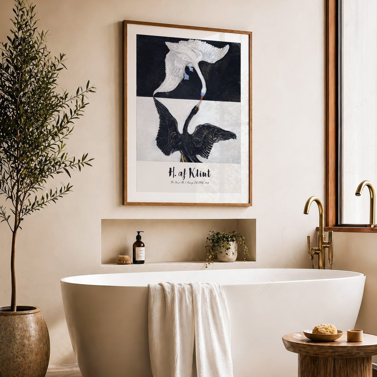 Hilma af Klint The Swan No. 1 Art Print – Abstract Bird Wall Art Poster