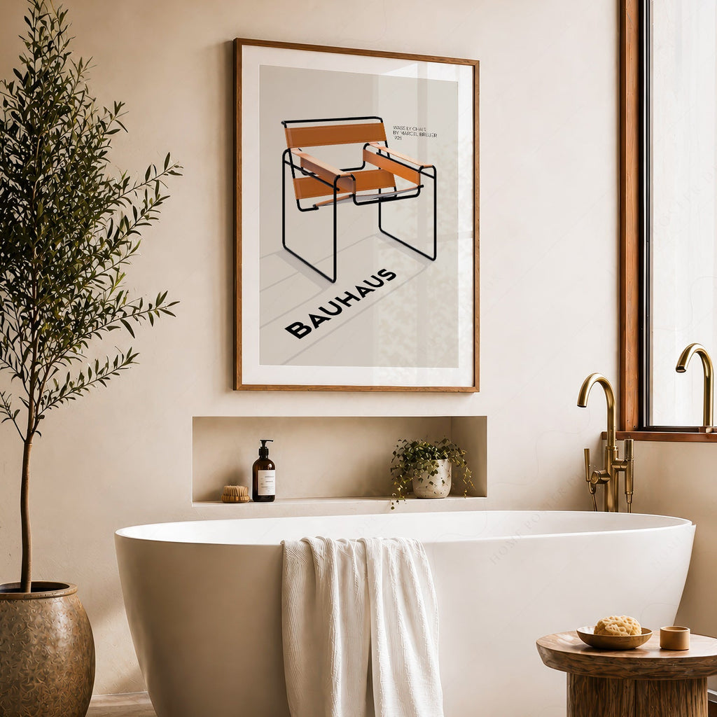 Marcel Breuer Wassily Chair Bauhaus Print – Modern Design Wall Art