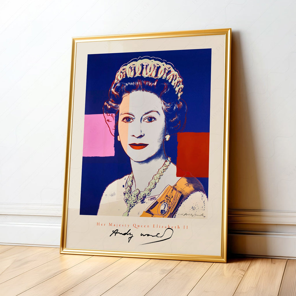 Andy Warhol Queen Elizabeth II Pop Art Print – Modern Wall Art Poster
