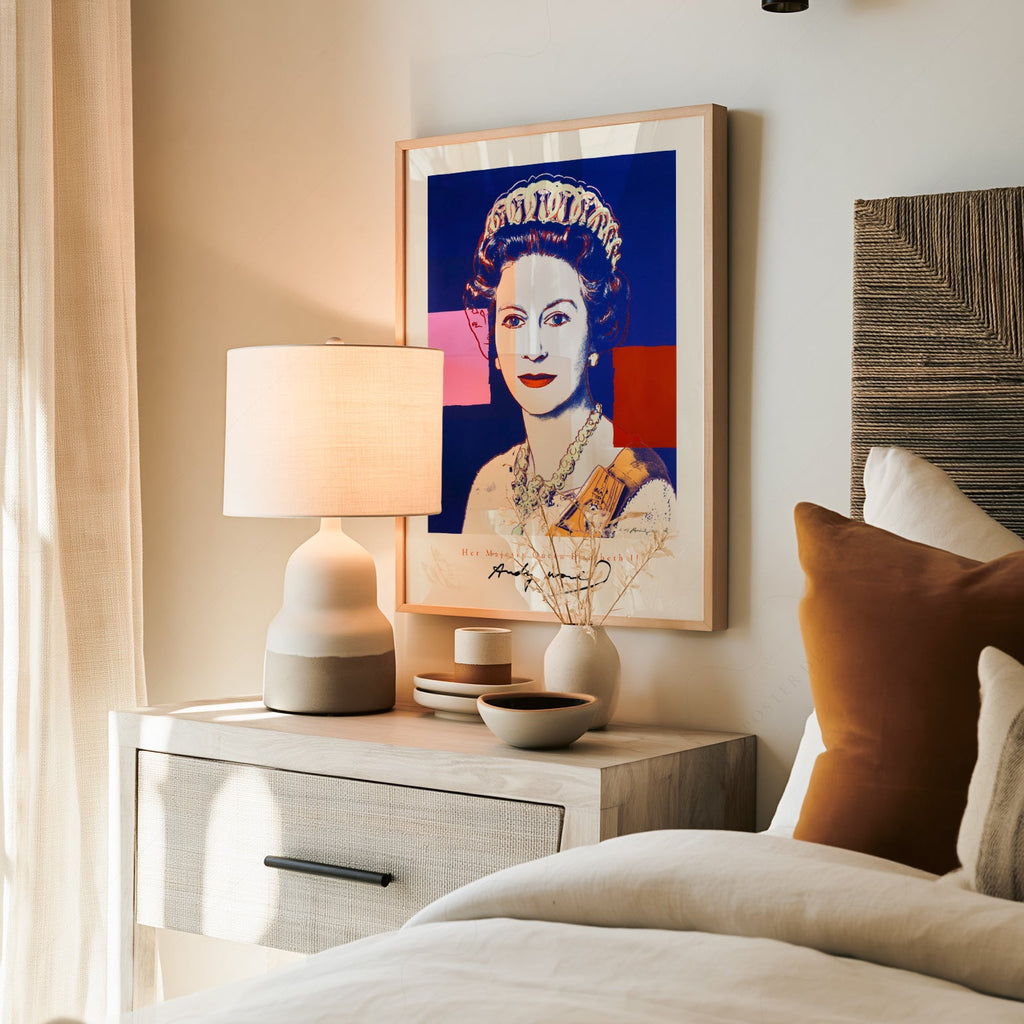 Andy Warhol Queen Elizabeth II Pop Art Print – Modern Wall Art Poster
