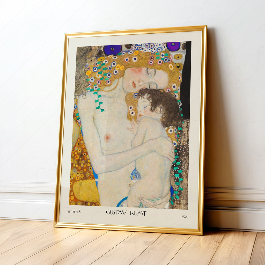 Gustav Klimt Mother and Child Art Print – Le Tre Età Wall Poster