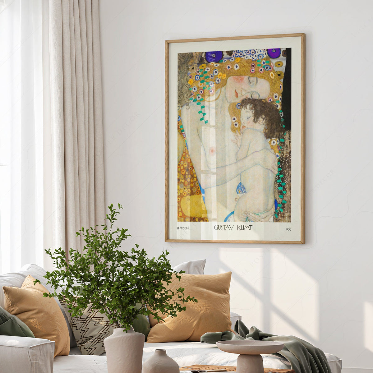Gustav Klimt Mother and Child Art Print – Le Tre Età Wall Poster