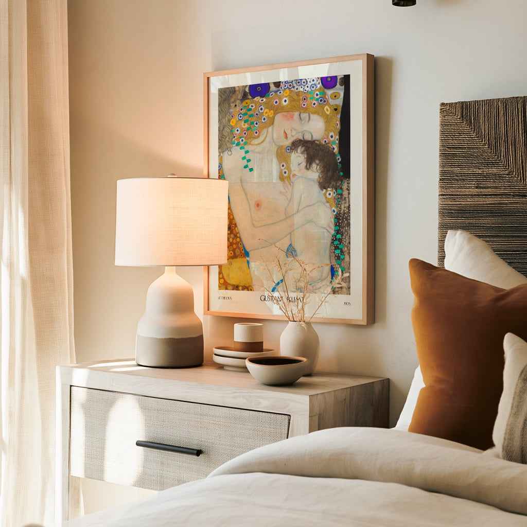 Gustav Klimt Mother and Child Art Print – Le Tre Età Wall Poster