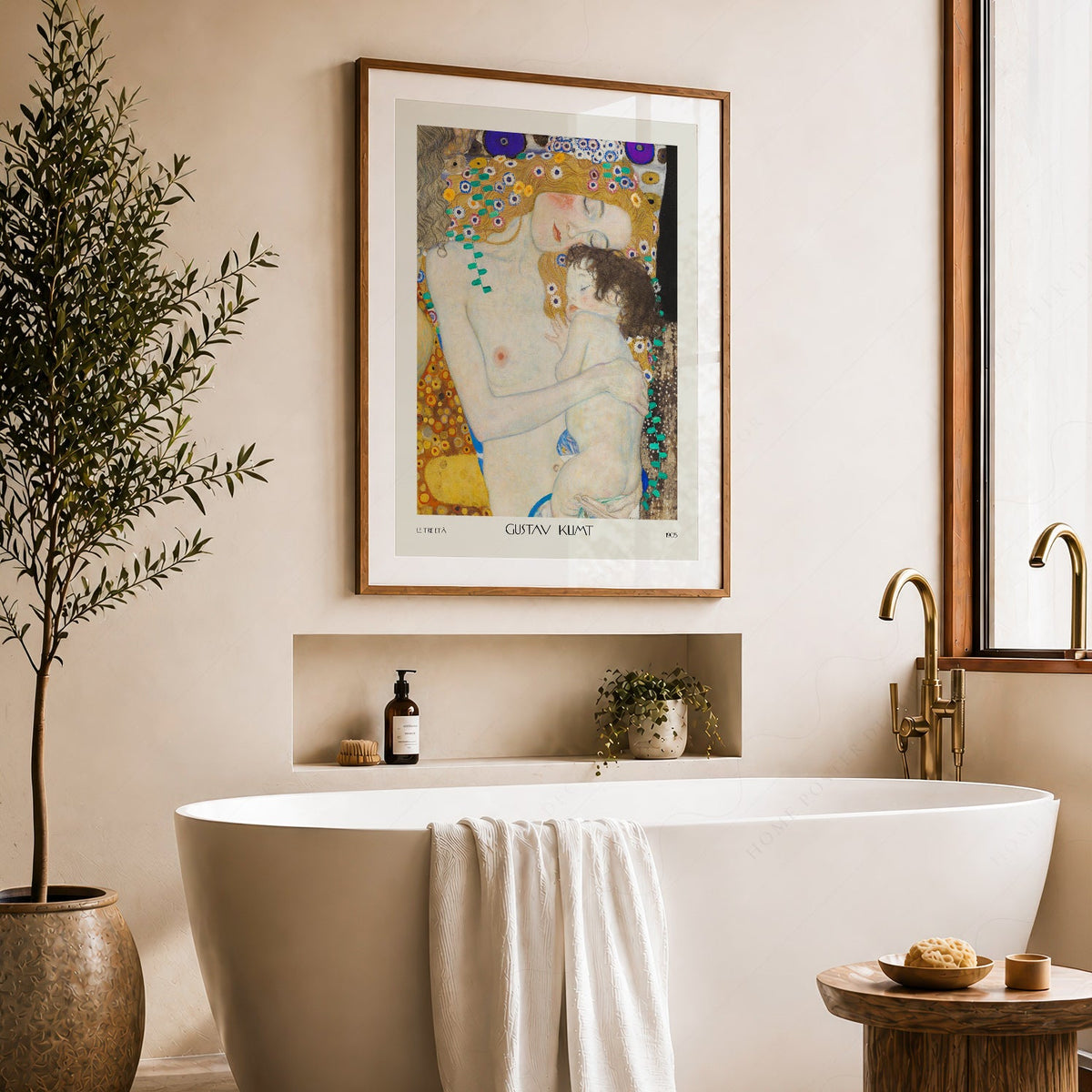 Gustav Klimt Mother and Child Art Print – Le Tre Età Wall Poster