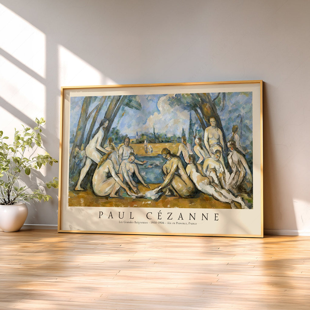 Paul Cézanne Les Grandes Baigneuses Art Print – Impressionist Wall Decor