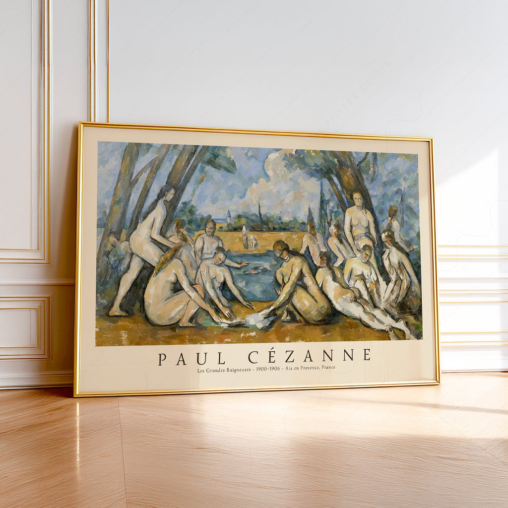 Paul Cézanne Les Grandes Baigneuses Art Print – Impressionist Wall Decor