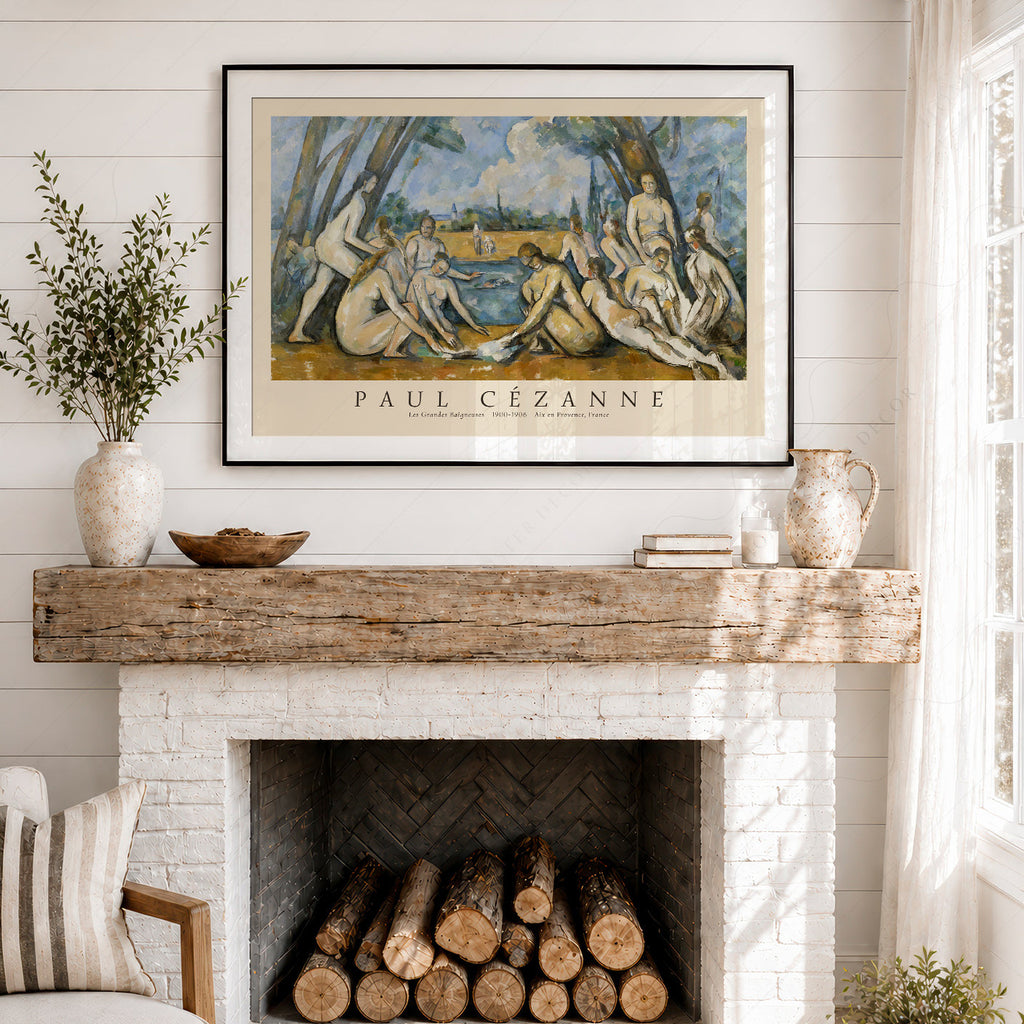 Paul Cézanne Les Grandes Baigneuses Art Print – Impressionist Wall Decor