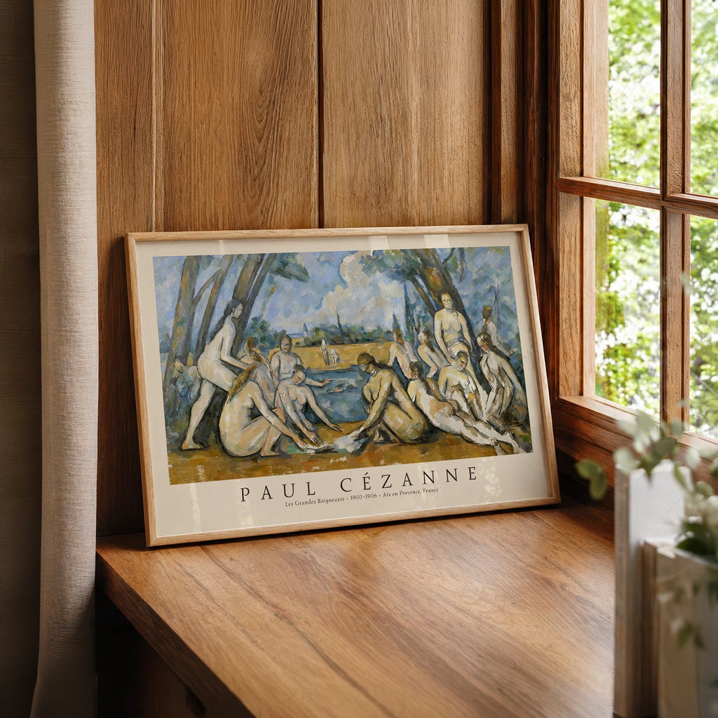Paul Cézanne Les Grandes Baigneuses Art Print – Impressionist Wall Decor