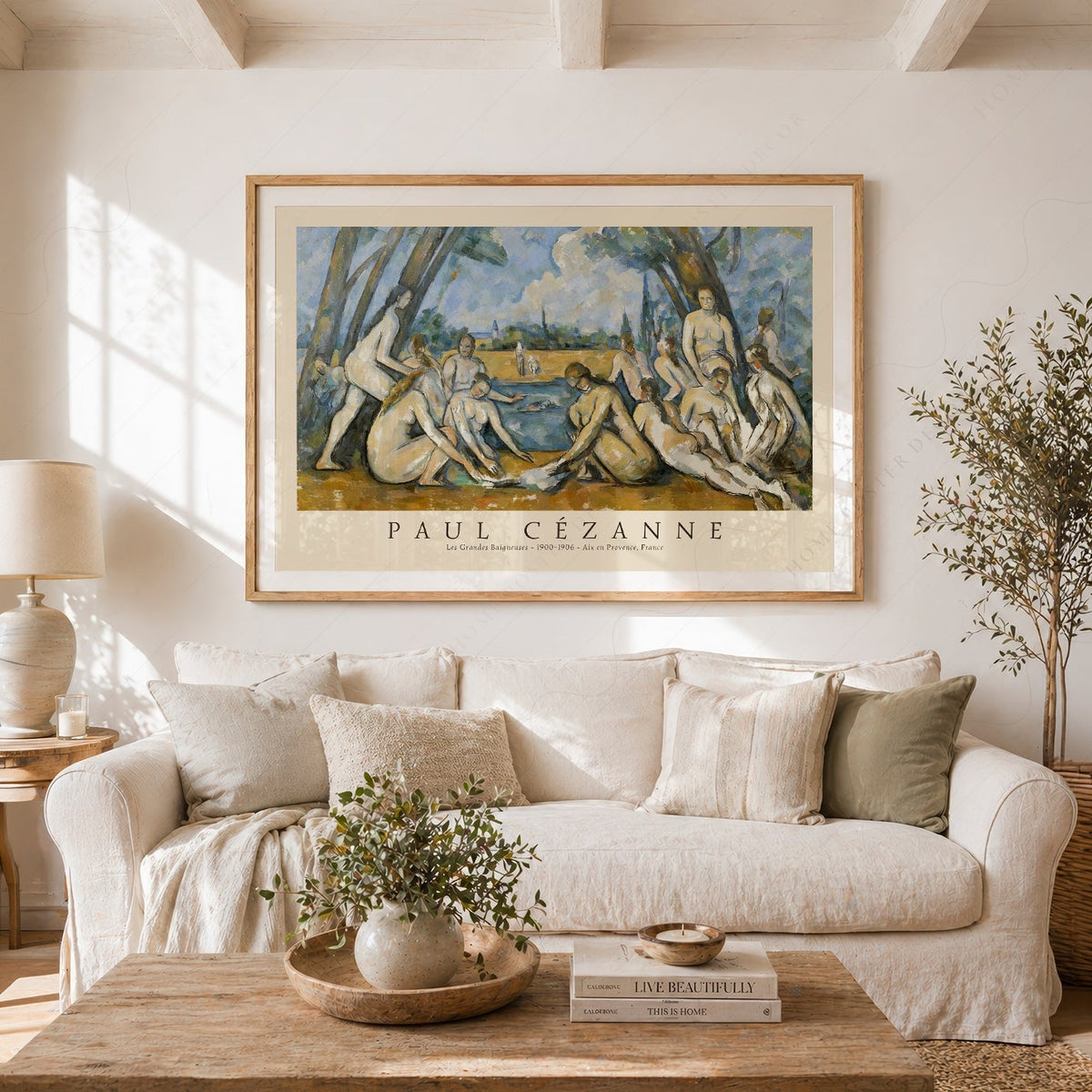Paul Cézanne Les Grandes Baigneuses Art Print – Impressionist Wall Decor