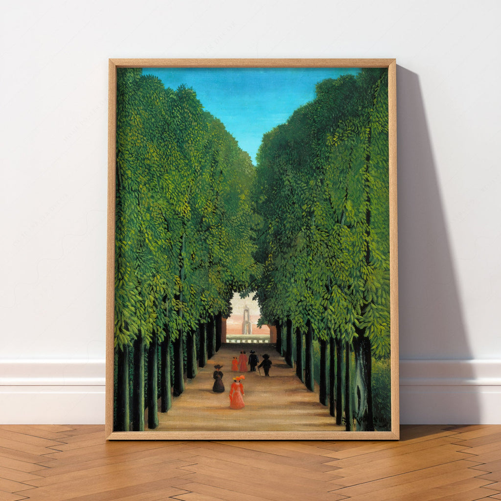 Henri Rousseau The Avenue in the Park at Saint Cloud Print – Nature Wall Art